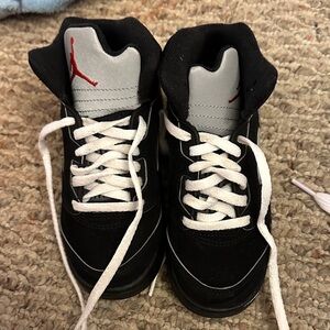 Kids Black and Gray Sneakers